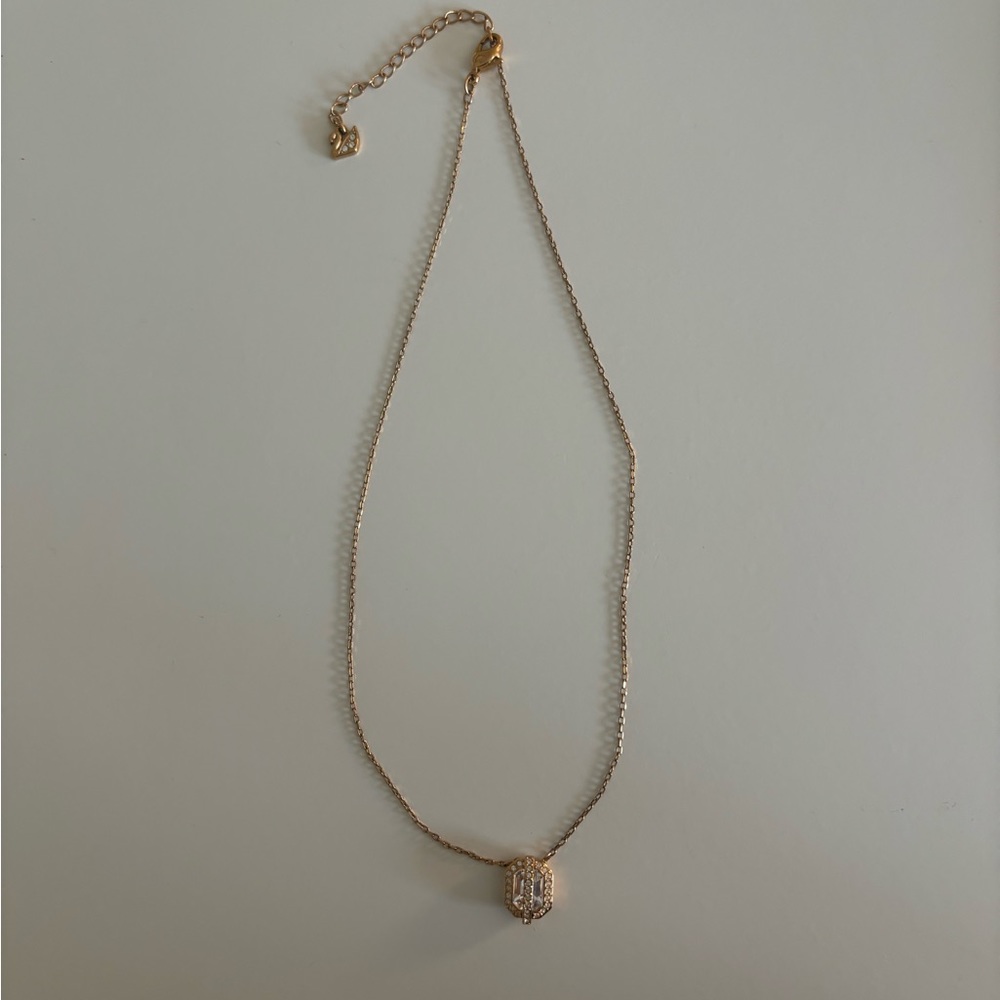 Swarovski Necklace Caged Center in Rose Gold